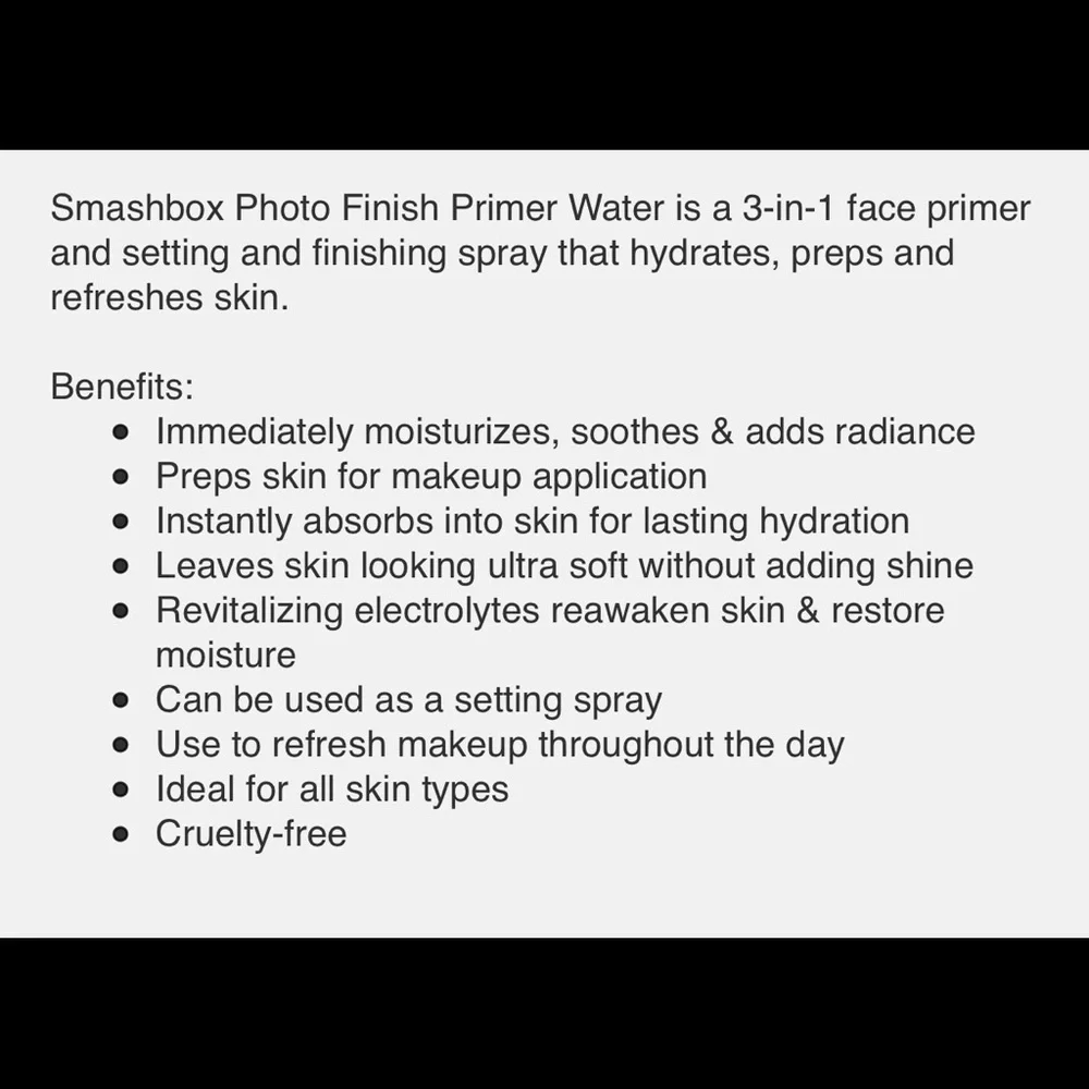 Smashbox Primer Water + Vitamin Glow + Mascara Set